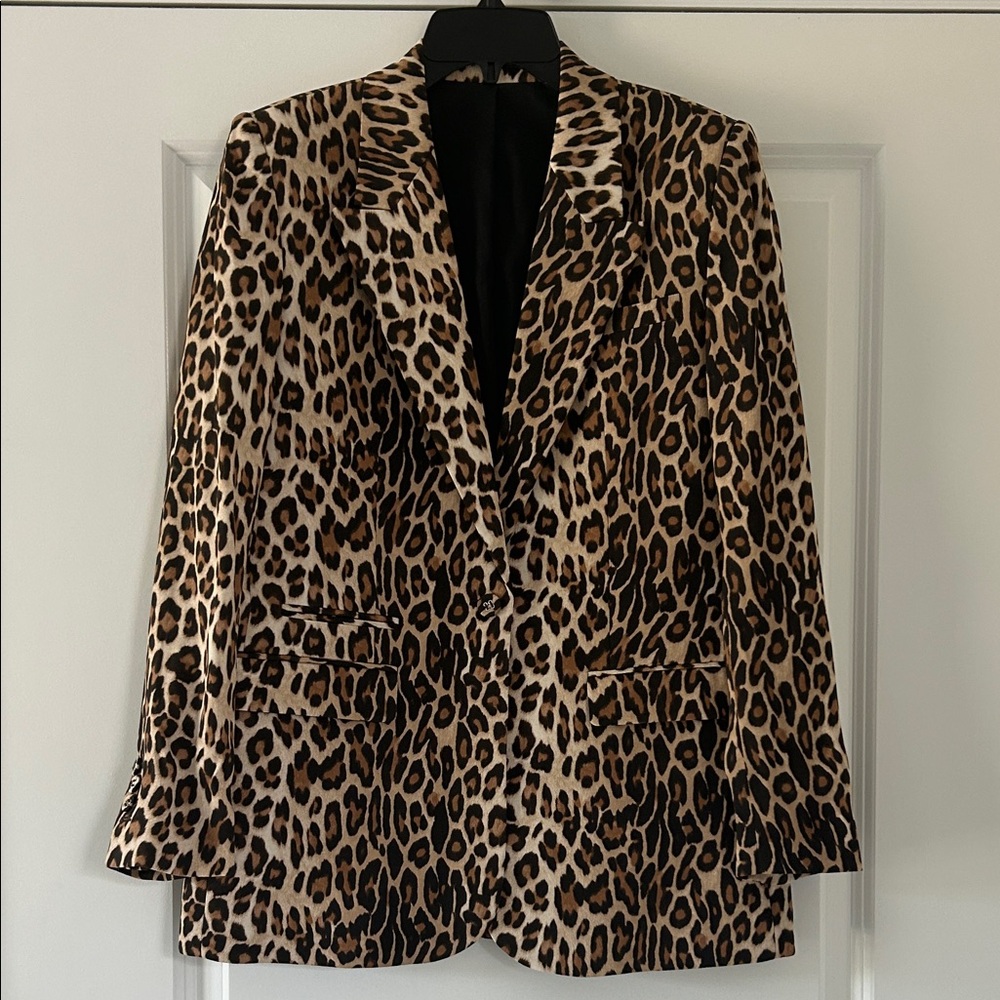 NWOT The Kooples Animal Print Women's Blazer EU 38